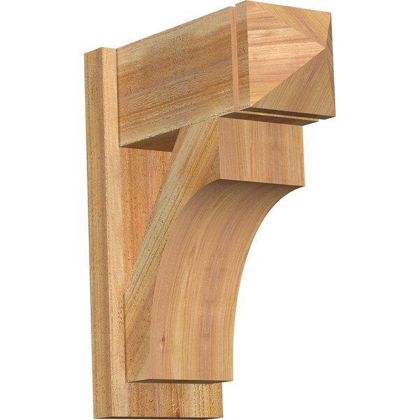 Ekena Millwork Westlake Rough Sawn Arts and Crafts Outlooker, Western Red Cedar, 8"W x 18"D x 22"H OUT08X18X22WTL03RWR - main